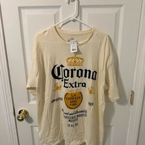 NWT Corona Extra Cream Graphic Tee